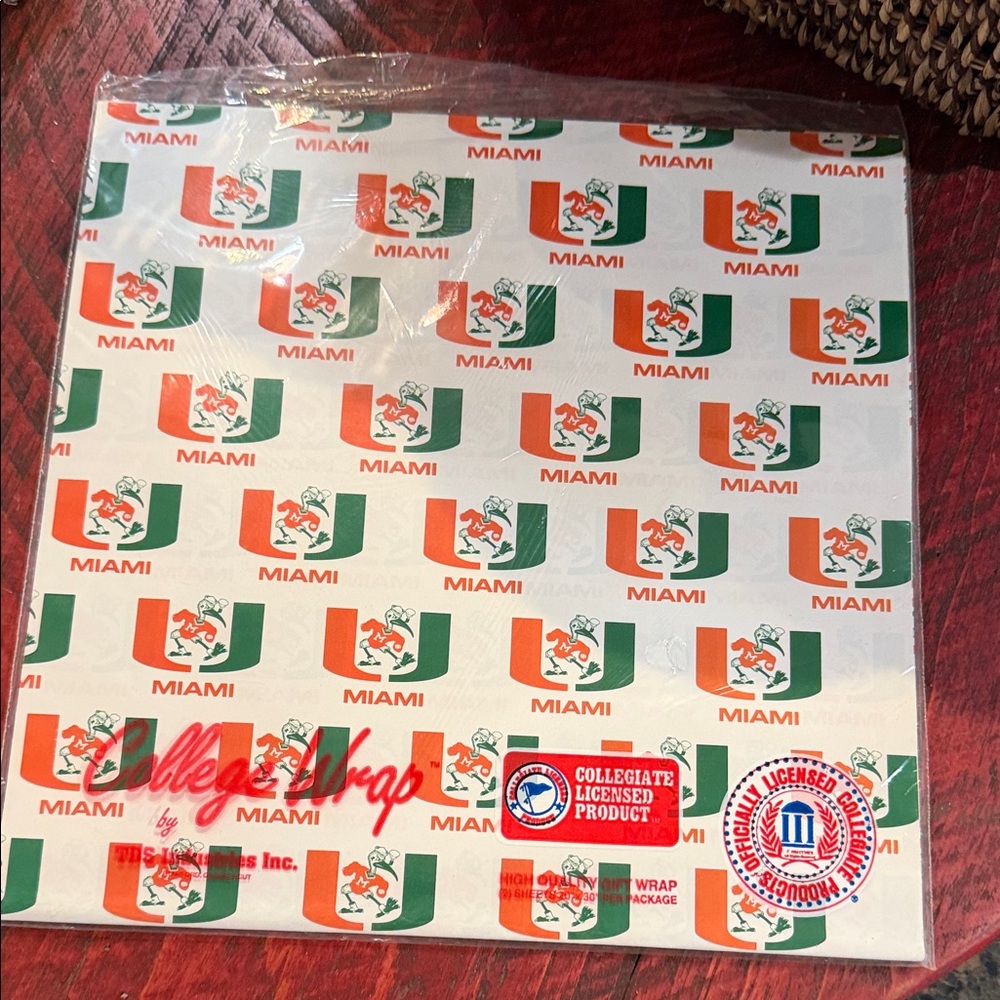 Miami Collegiate wrapping paper